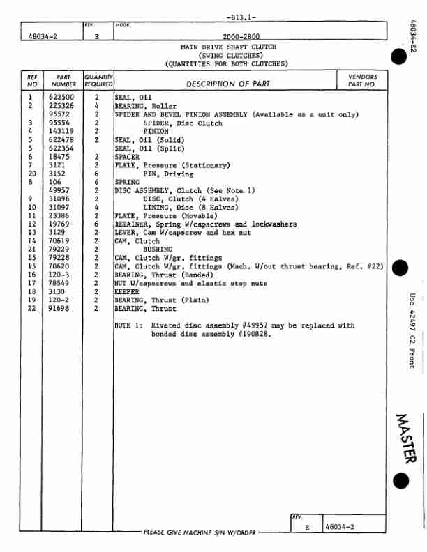 Alternative view of Manitowoc 2900WC Crane Parts Manual 29510 2012