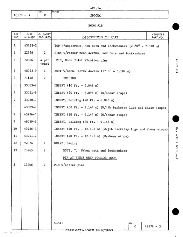 Manitowoc 2900WC Crane Parts Manual 29516 2009 3 Manitowoc 2900WC Crane Parts Manual 29516 2009 - Image 3