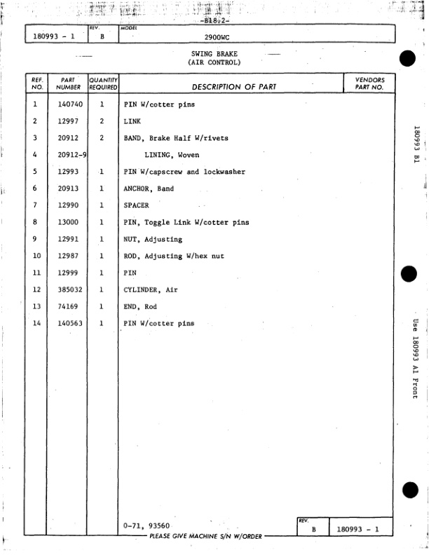 Alternative view of Manitowoc 2900WC Crane Parts Manual 29582 2007