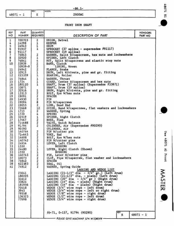 Alternative view of Manitowoc 2900WC Crane Parts Manual 29593 2015
