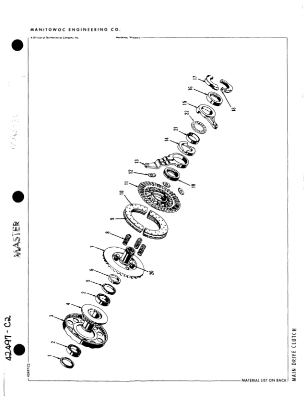 Alternative view of Manitowoc 2900WC Crane Parts Manual 29596 2013