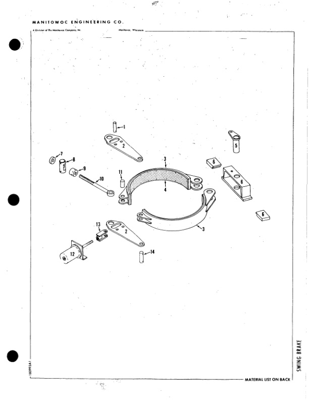 Alternative view of Manitowoc 2900WC Crane Parts Manual 29609 2008