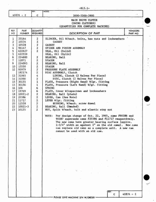 Alternative view of Manitowoc 3000 Crane Parts Manual 30018 2006