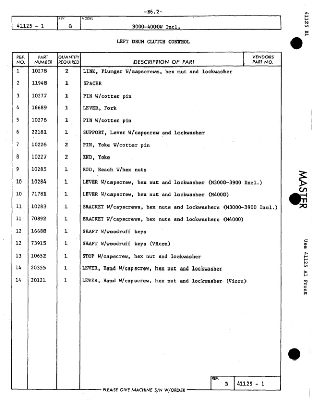 Alternative view of Manitowoc 3000 Crane Parts Manual 30181 2015