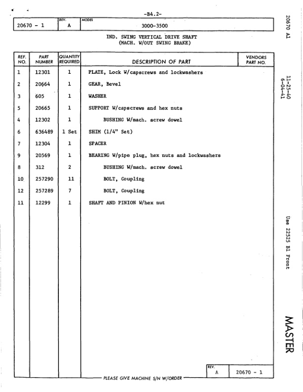 Alternative view of Manitowoc 3000 Crane Parts Manual 3335 2019