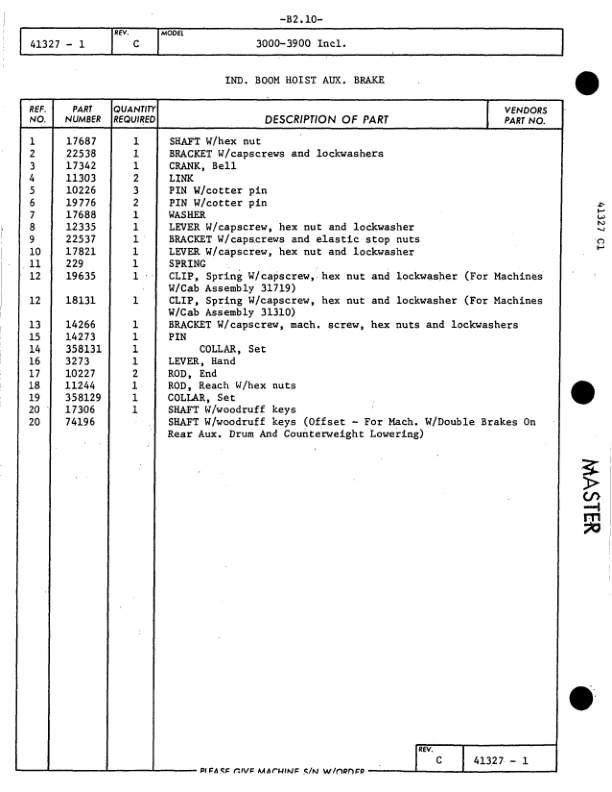 Alternative view of Manitowoc 3100 Crane Parts Manual 31005 2008