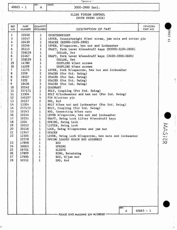 Alternative view of Manitowoc 3100 Crane Parts Manual 31017 2014