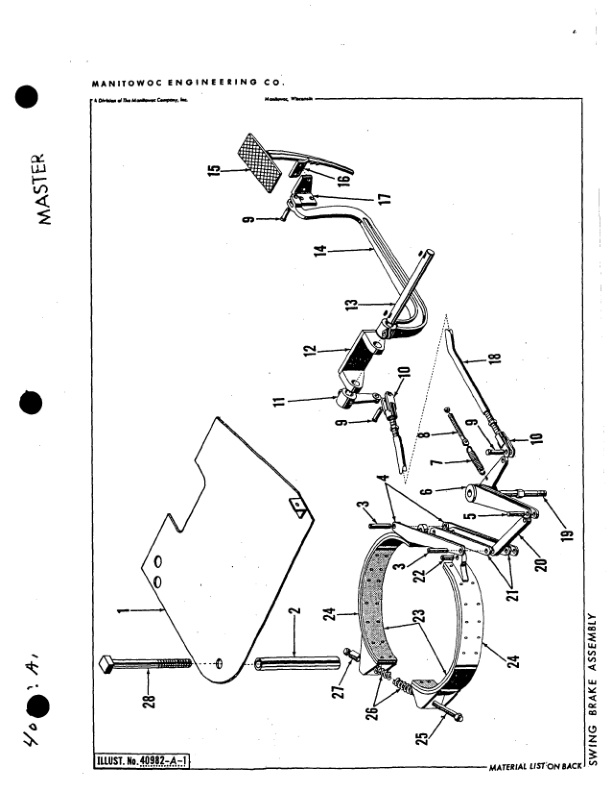 Alternative view of Manitowoc 3900 Crane Parts Manual 39198 2017