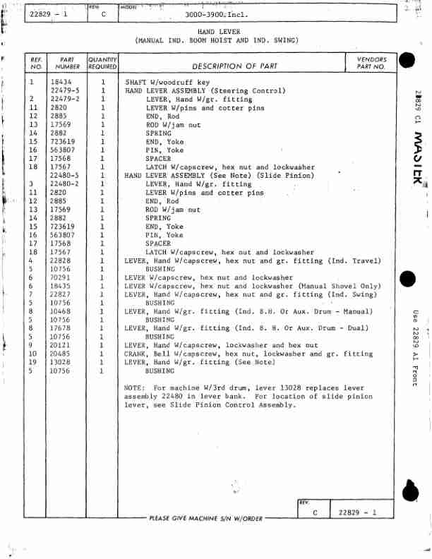 Alternative view of Manitowoc 3900 Crane Parts Manual 39386 2012