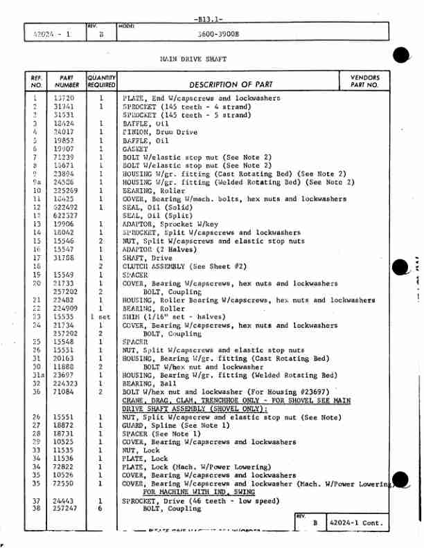 Alternative view of Manitowoc 3900 Crane Parts Manual 39395 2012