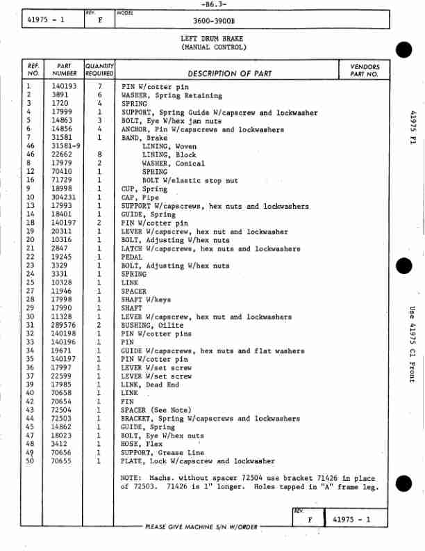 Alternative view of Manitowoc 3900 Crane Parts Manual 39455 2010