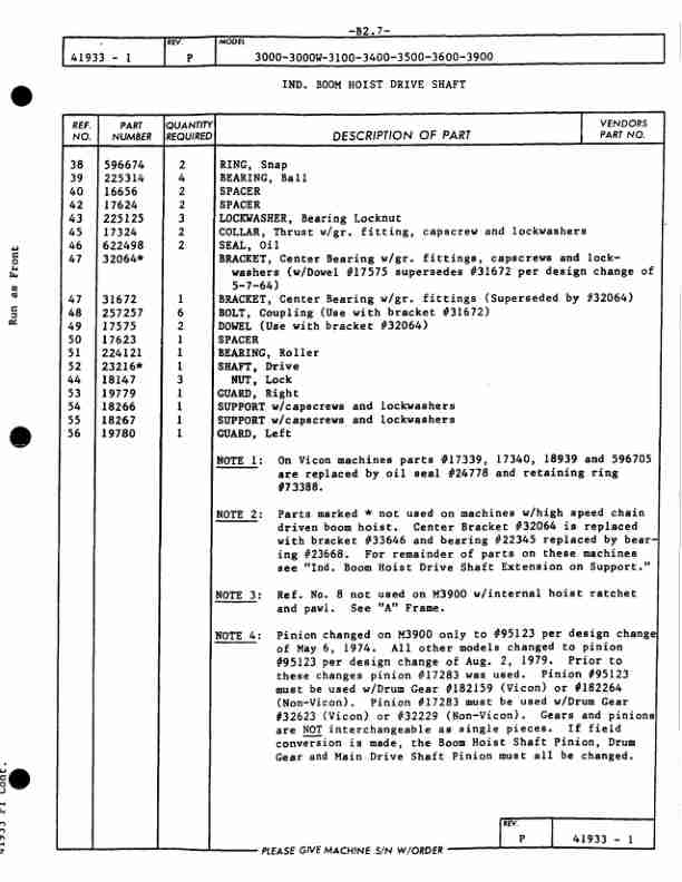 Alternative view of Manitowoc 3900 Crane Parts Manual 39500 2013