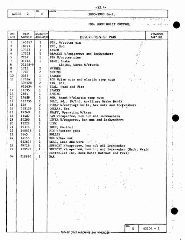 Alternative view of Manitowoc 3900 Crane Parts Manual 39575 2014