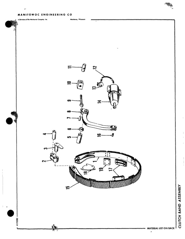Alternative view of Manitowoc 3900 Crane Parts Manual 39612 2005