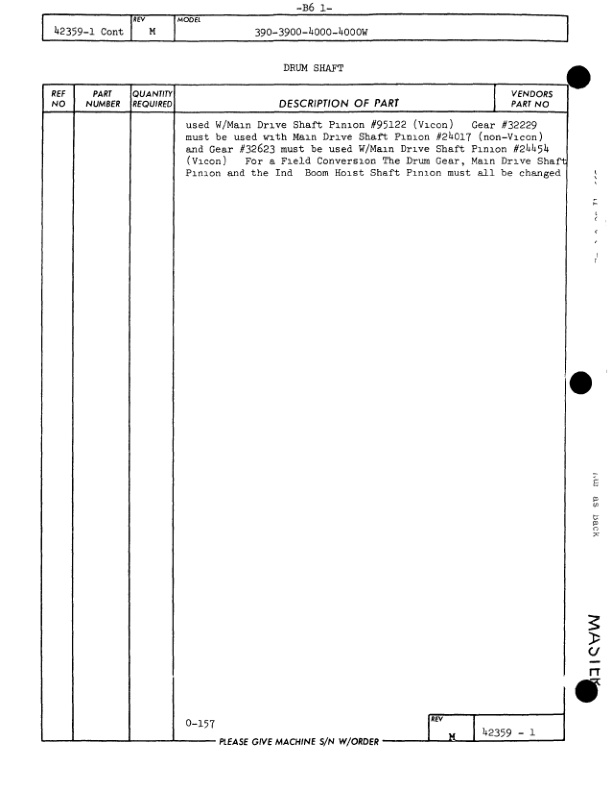 Manitowoc 3900 Crane Parts Manual 39630 2005 2 Manitowoc 3900 Crane Parts Manual 39630 2005-2