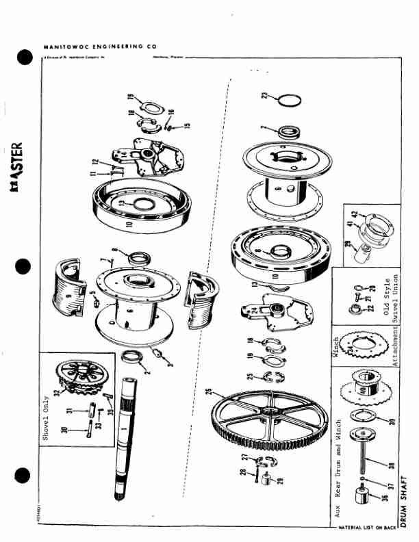 Alternative view of Manitowoc 3900 Crane Parts Manual 39709 2016