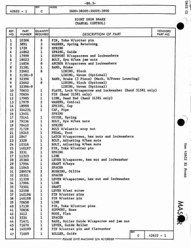 Alternative view of Manitowoc 3900 Crane Parts Manual 39800 2009