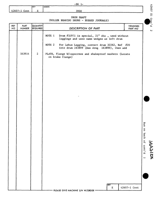 Alternative view of Manitowoc 3900 Crane Parts Manual 39802 2009
