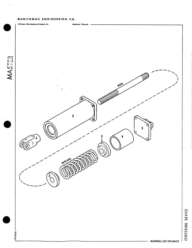 Alternative view of Manitowoc 3900T Crane Parts Manual 399001 2008