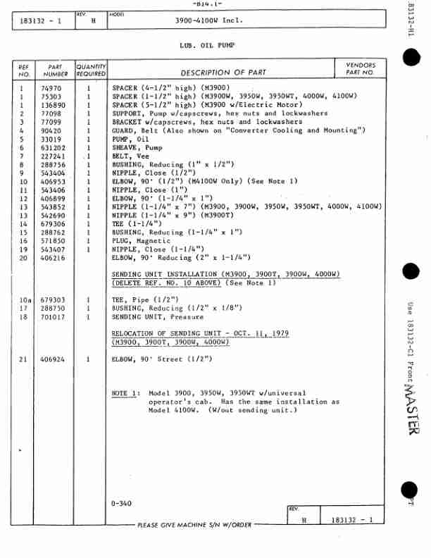 Alternative view of Manitowoc 3900T Crane Parts Manual 399057 2006