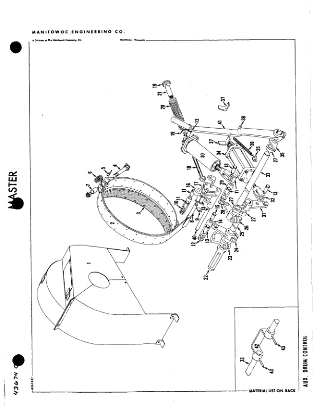 Alternative view of Manitowoc 3900T Crane Parts Manual 39970 2013