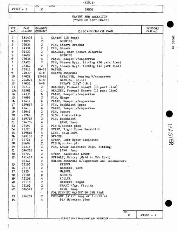 Manitowoc 3900T Crane Parts Manual 39970 2013 3 Manitowoc 3900T Crane Parts Manual 39970 2013 - Image 3