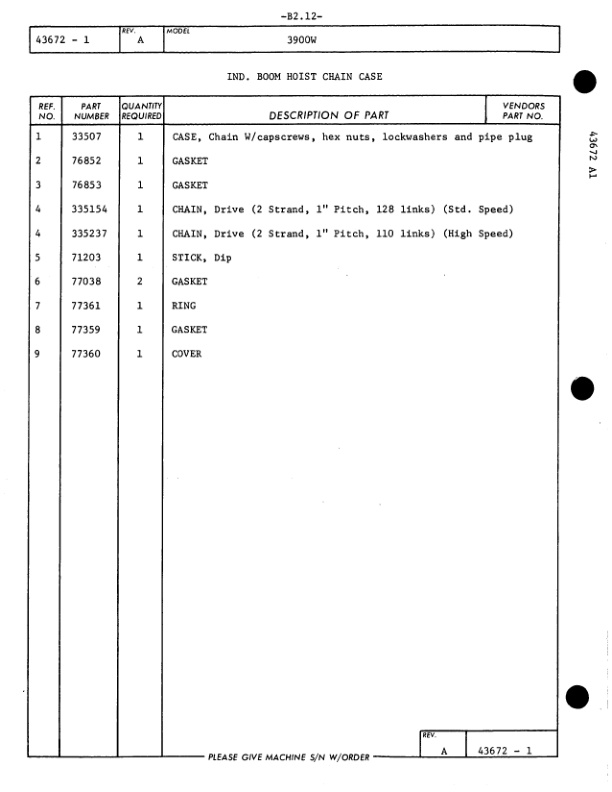 Alternative view of Manitowoc 3900W Crane Parts Manual 395014 2016