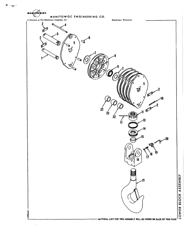 Manitowoc 3900W Crane Parts Manual 395027 2005 3 Manitowoc 3900W Crane Parts Manual 395027 2005-3