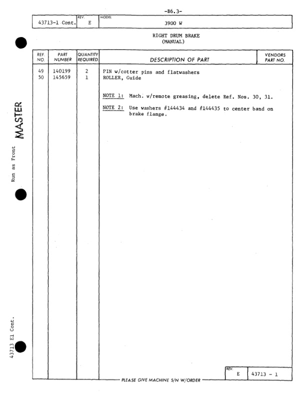 Alternative view of Manitowoc 3900W Crane Parts Manual 395038 2009