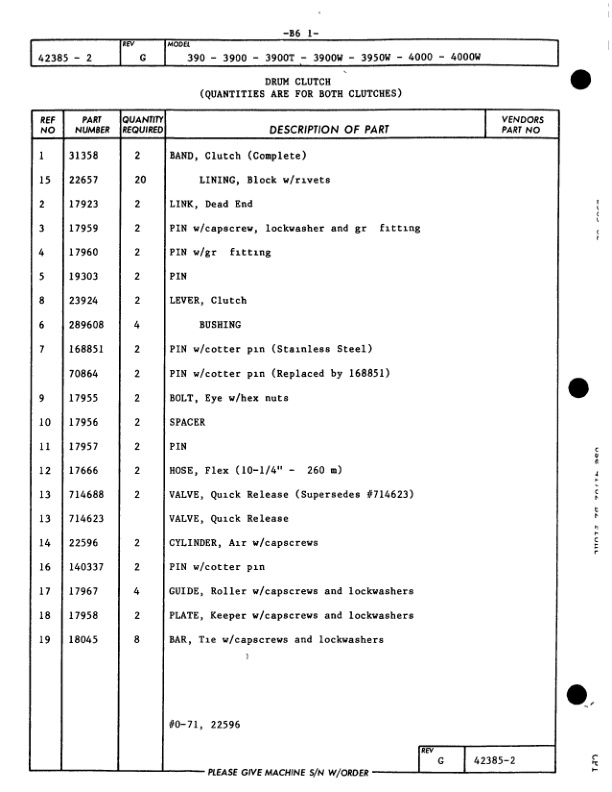 Alternative view of Manitowoc 4000W Crane Parts Manual 40191 2017