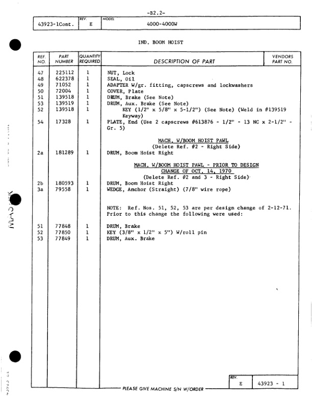 Manitowoc 4000W Crane Parts Manual 40203 2011 2 Manitowoc 4000W Crane Parts Manual 40203 2011-2