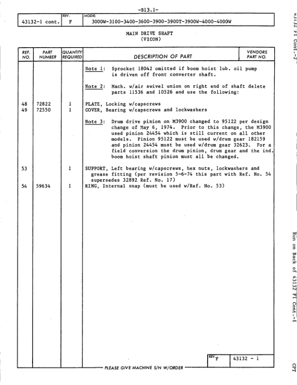 Alternative view of Manitowoc 4000W Crane Parts Manual 40294 2013