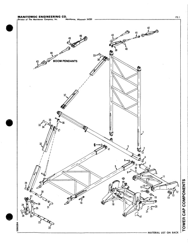 Manitowoc 4000W Crane Parts Manual 40309 2004 3 Manitowoc 4000W Crane Parts Manual 40309 2004-3