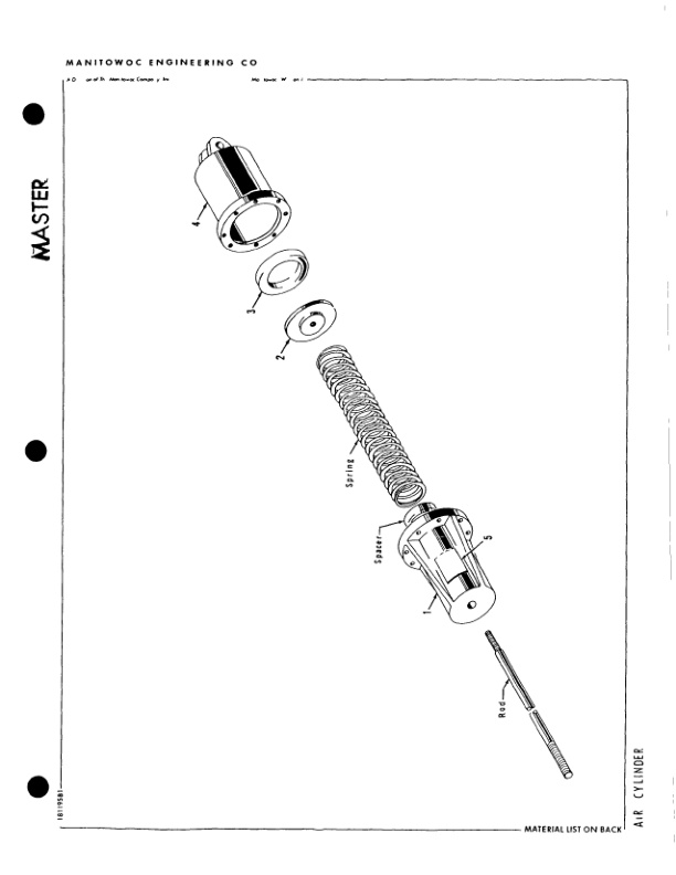 Alternative view of Manitowoc 4000W Crane Parts Manual 40317 2007