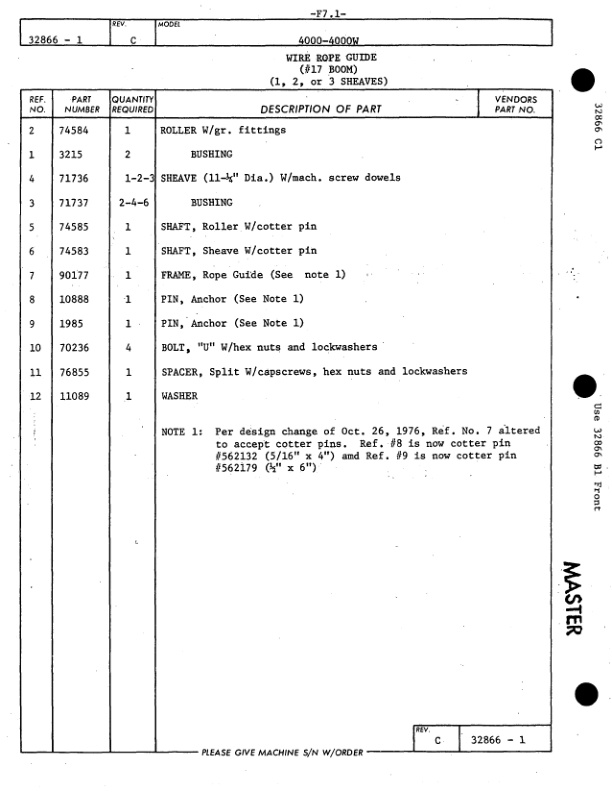 Manitowoc 4000W Crane Parts Manual 40322 2010 3 Manitowoc 4000W Crane Parts Manual 40322 2010 - Image 3