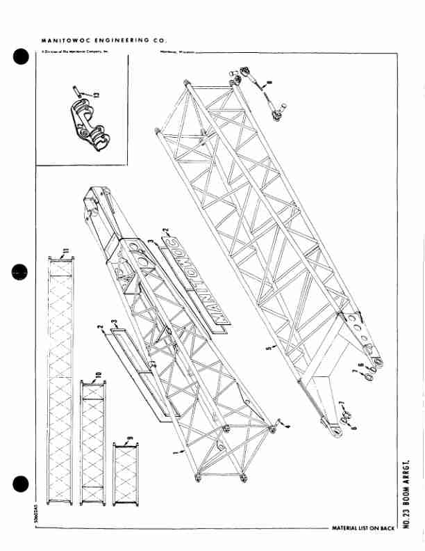 Manitowoc 4000W Crane Parts Manual 40358 2004 3 Manitowoc 4000W Crane Parts Manual 40358 2004-3