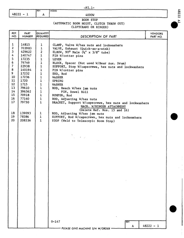 Manitowoc 4000W Crane Parts Manual 40363 2009 3 Manitowoc 4000W Crane Parts Manual 40363 2009 - Image 3