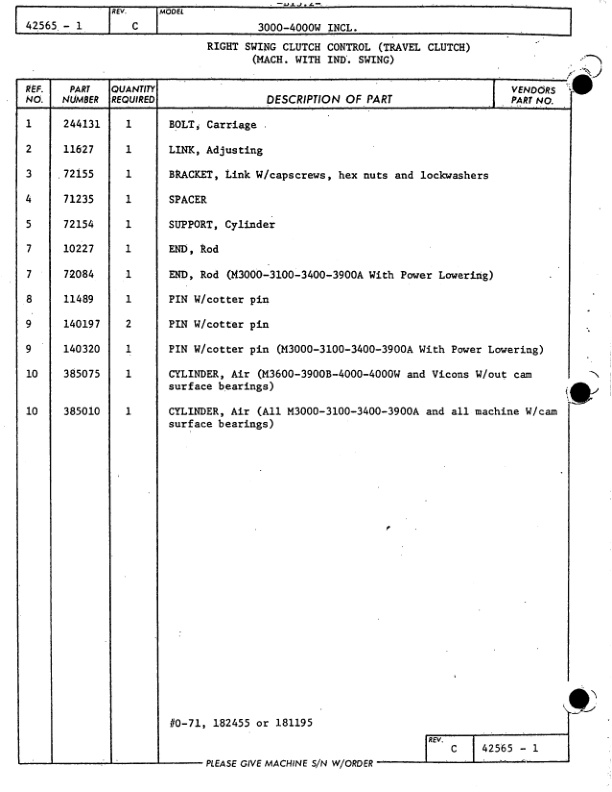Alternative view of Manitowoc 4000W Crane Parts Manual 40373 2014