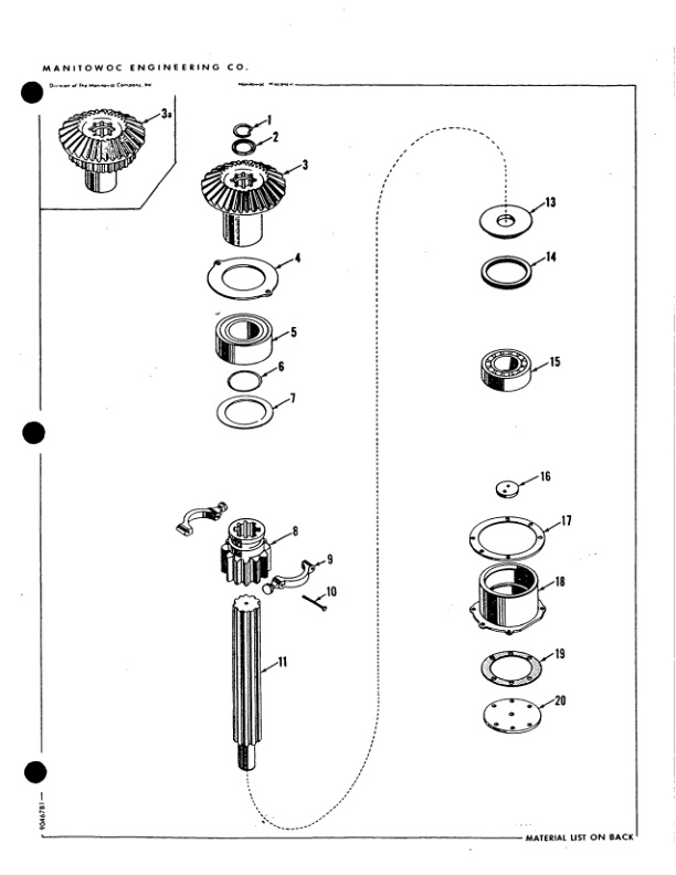 Alternative view of Manitowoc 4000W Crane Parts Manual 40419 2009
