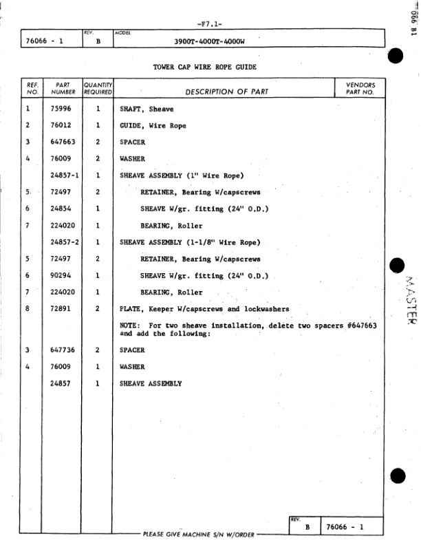 Manitowoc 4000W Crane Parts Manual 40430 2008 3 Manitowoc 4000W Crane Parts Manual 40430 2008 - Image 3