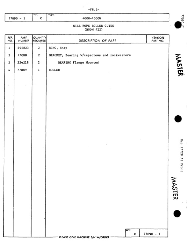 Manitowoc 4000W Crane Parts Manual 40439 2006 3 Manitowoc 4000W Crane Parts Manual 40439 2006 - Image 3