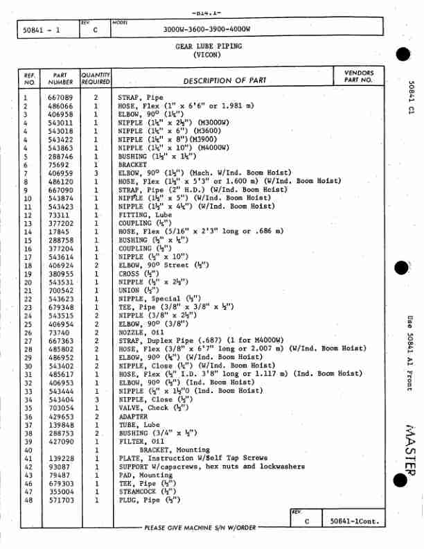 Alternative view of Manitowoc 4000W Crane Parts Manual 40451 2010