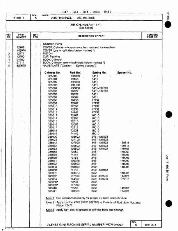 Manitowoc 4000W Crane Parts Manual 40460 2004 2 Manitowoc 4000W Crane Parts Manual 40460 2004-2