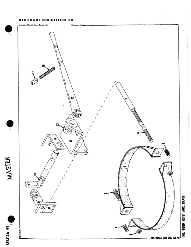 Alternative view of Manitowoc 4000W Crane Parts Manual 40466 2005