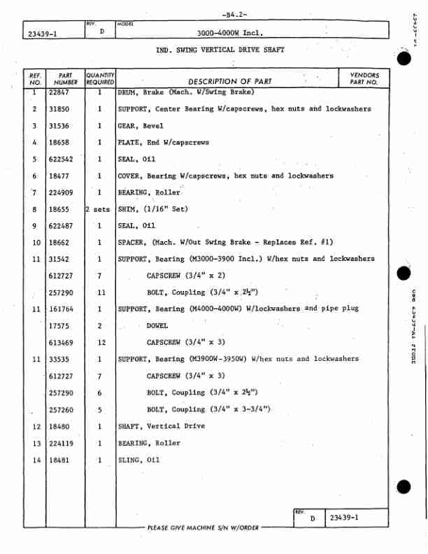 Manitowoc 4000W Crane Parts Manual 40481 2003 2 Manitowoc 4000W Crane Parts Manual 40481 2003-2