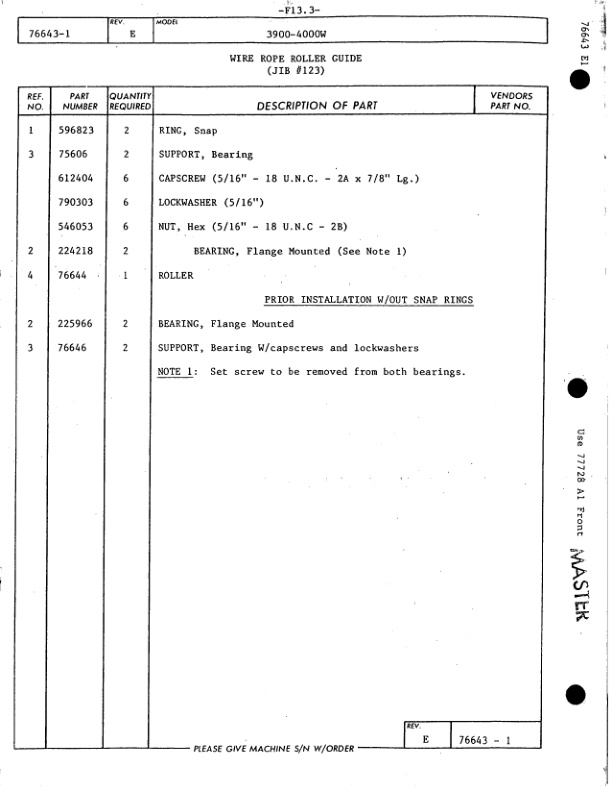 Manitowoc 4000W Crane Parts Manual 40513 2008 3 Manitowoc 4000W Crane Parts Manual 40513 2008 - Image 3