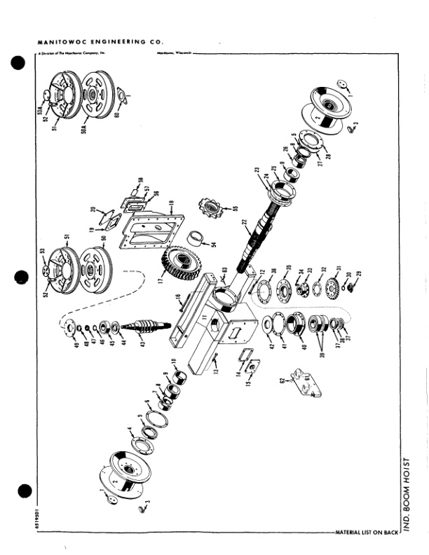 Alternative view of Manitowoc 4000W Crane Parts Manual 40521 2009