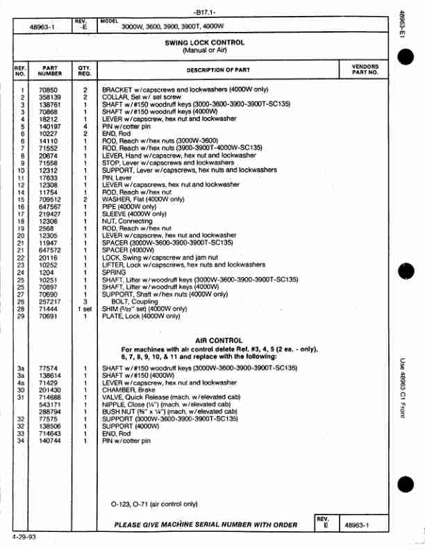 Alternative view of Manitowoc 4000W Crane Parts Manual 40547 2016