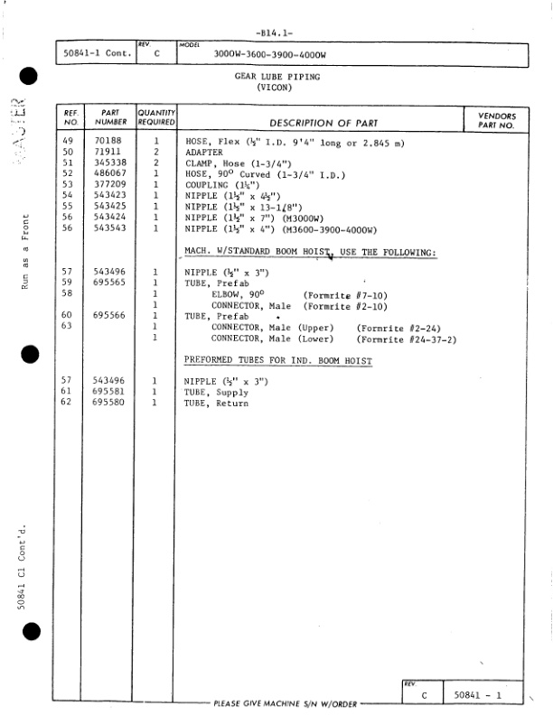 Alternative view of Manitowoc 4000W Crane Parts Manual 40561 2014