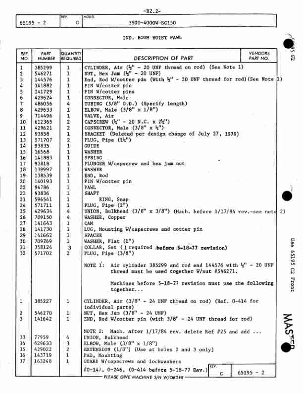 Alternative view of Manitowoc 4000W Crane Parts Manual 40603 2015